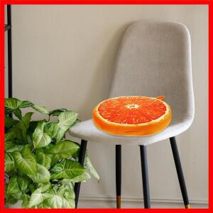 33cm 과일 모양 시트 쿠션, 밝은 3D 프린트 원형 베개, 앉기, 잠자는, 시청하기에 편안한 가정 및 사무실