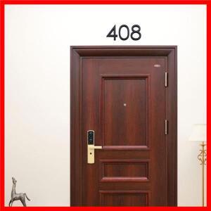 문짝 패밀리 호텔 아파트 홈 스트리트용, 주소 번호 숫자 3D 플라크 사인 스티커, 10cm