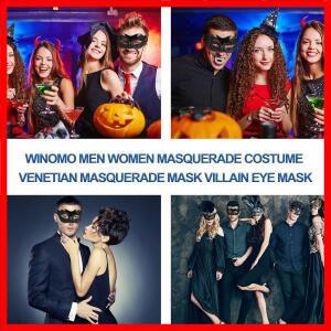 WINOMO 남자 여자 가장 무도회 의상 마스크 베네치아 반 얼굴 악당 눈 Facepiece 파티 장식