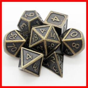 공풍 시리즈 금속 주사위 다면체 실체 금형 다색 게임 부품 역할 극 성인 장난감 디지털