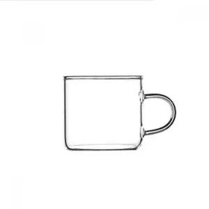 [하프클럽/브이와이]내열 커피잔 유리 머그컵 헤비쉬 커피 잔 110ml