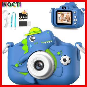 어린이 디지털 카메라 32G 카드 장난감 소녀 소년 1080p HD 화면 만화 공룡 사진 비디오 생일 선물 크리스