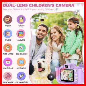 사랑스러운 유니콘 어린이 미니 디지털 카메라는 사진을 찍을 수 있습니다 비디오 작은 생일 선물 장난감