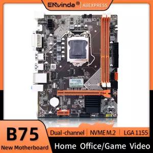 B75 마더보드 데스크탑 M.2 LGA1155 i3 i5 i7 CPU 지원 DDR3 메모리 SATA 3.0 USB PEI-E VGA 인터페이스