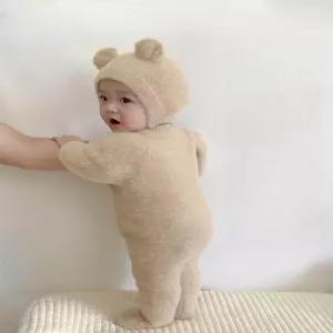 신생아 바디슈트 귀여운 곰돌이 외출복 옷선물 백일사진 여아 신생아옷 100일옷