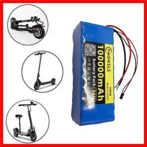 36V 10S3P 100000mAh 신형 18650 배터리 팩 내장형 15A BMS, 전동 스쿠터 리튬 500W