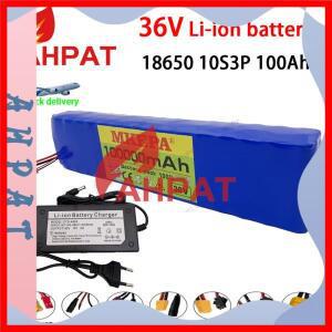 2025 AHPAT 업그레이드 10S3P 36V 100000mAh 전동 스쿠터 배터리 팩 18650 리튬 M365