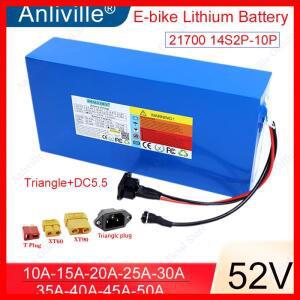 21700 새로운 52V 10Ah 14S 전자 오토바이 세발 자전거 용 고전력 리튬 배터리 팩