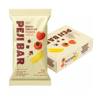 PEJI BAR 슈퍼푸드 에너지 바 초코 나나 바나나 초콜릿 맛 텐 프리 단백질 7g 섬유질 전체 성분 설탕 첨가