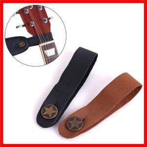 일렉트릭 기타 액세서리, 넥 스트랩, 가죽 헤드 벨트 거치대 단추 안전 잠금 우쿨렐레 베이스 포크 어쿠스