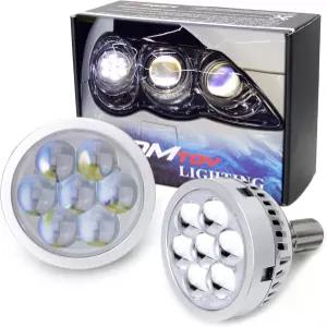 iJDMTOY 미니 3인치 JDM Q45 스타일 멀티 렌즈 25W LED 프로젝터 키트 Lo/Hi Retrofit 호환