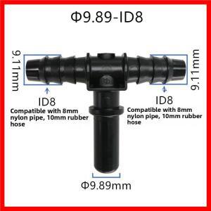 블랙 오리지널 플라스틱 연료 오일 파이프 90도 남성 헤드 직결 퀵 플러그 9.89 ID6 범용 차량용