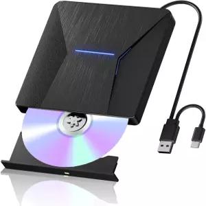 노트북용 외장 블루레이 드라이브 PC용 블루레이/DVD USB 3.0 및 Type-C 블러레이 버너 Windows