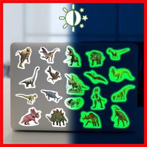 야광 스티커, 52개 비닐 공룡 방수 노트북 스케이트보드 휴대폰 케이스 장식 용품