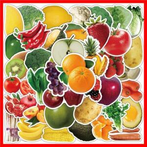 10/30/50PCS 녹색 음식 야채 과일 스티커 DIY 전화 노트북 수하물 스케이트 보드 낙서 데칼 재미 아이 장난