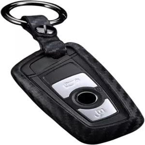 M.JVisun 소프트 실리콘 고무 탄소 섬유 텍스처 케이스 프로텍터 자동차 원격 키포브 커버 BMW 1 시리즈 2