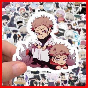 귀여운 주술회전 스티커, 애니메이션 그래피티, 휴대폰 케이스, 노트북, 스케이트보드, 어린이 만화 방수