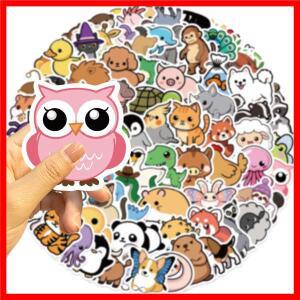 100/200PCS 만화 귀여운 동물 스티커 데칼 노트북 스크랩북 냉장고 스케이트보드 헬멧 DIY 미적