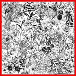 50PCS 노트북 Scrapbooking 저널 플래너 카드 애완 동물 소재에 대 한 흑백 빈티지 레트로 꽃 식물 스티커