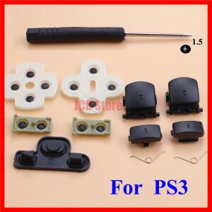 PS3 컨트롤러용 JCD L1 R1 L2 R2 트리거 버튼 전도성 고무 수리 부품 ABCD