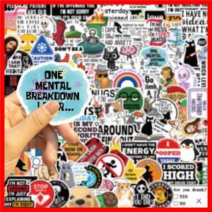 10/30/50/100PCS 재미 있은 장난 Meme 스티커 낙서 만화 데칼 DIY 스케이트 보드 노트북 냉장고 헬멧 방수