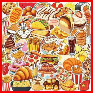 10/30/50pcs 만화 재미 있은 간식 음료 낙서 스티커 맛있는 음식 데칼 장난감 DIY 헬멧 스케이트 보드 방수