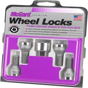 맥가드 27013 크롬 볼트 스타일 콘 시트 휠 잠금장치(M12 x 1.5 스레드 크기) - 4개 세트