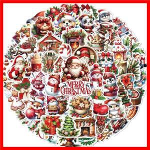 귀여운 메리 크리스마스 축제 만화 스티커 DIY 장식, 방수 스케이트 보드 노트북 새해 그래피티 10 개, 60