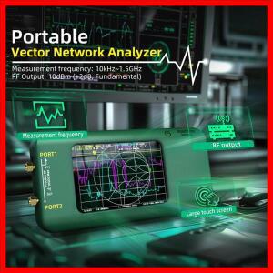 VELIF-휴대용 Nanona 벡터 네트워크 분석기 3.98 인치 터치 스크린 10Khz-1.5Ghz MF VHF 안테나