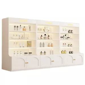 모던 진열장 캐비닛 인테리어 장식장 원목 선반 깊이40 60x40x200 미용실 거실