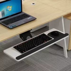 책상 연장 선반 거치대 테이블 펀칭없는 받침 슬라이드 마우스 트레이 컴퓨터