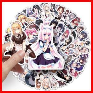 10/30/50pcs Kawaii 애니메이션 메이드 드레싱 소녀 스티커 귀여운 만화 데칼 DIY 노트북 스케이트 보드 전