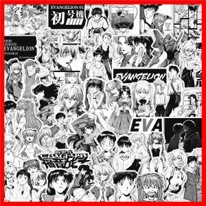 70/75/145PCS 흑백 스케치 신세기 에반게리온 스티커 노트북 스케이트 보드 자전거 대한 클래식 애니메이션