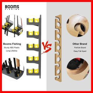 Booms 낚시 WV4 로드 거치대, 수직 및 수평 벽 보호 보관 폴 랙, 도구 액세서리, 최대 10