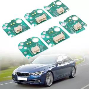 Moseiny 6PCS Yellow Angel Eye DRL LED 보드 F30 LCI 330i 340i 320i 328d 328i 2.0L 3.0L 3 시리즈