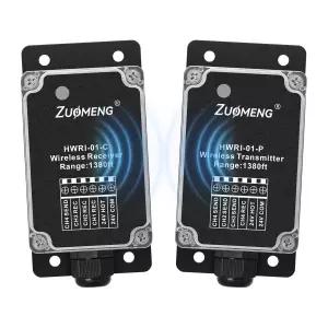 HVAC 시스템용 무선 릴레이 1380피트 LoRa 범위의 Zuomeng 24VAC IO 제어 AC 히트펌프 보일러용 3채널