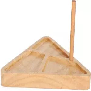 나무 비딩 트레이 DIY 주얼리 제작을 위한 보드 팔찌 목걸이 미끄럼 방지 삼각형 솔리드 우드 비드 키트