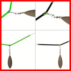 20개입 엉킴 방지 발광 스냅 튜브 바다 낚시 피더 붐 밸런스 커넥터 도구