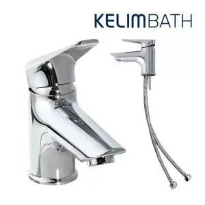 [계림바스] 신제품 친환경 신소재 세면대 원홀 수전 최고급형 수도꼭지 욕실 KLP-050C SILVER