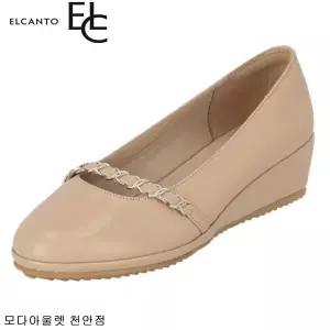 [엘칸토]여성 양가죽 초경량 보석장식 웨지 펌프스 WD69U 35_CA