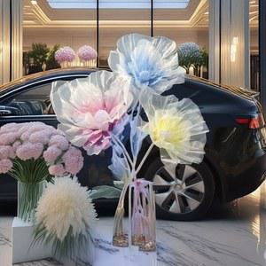 종이꽃 실크 자이언트 플라워 DS 핑크 조형물 자이언트플라워종이 인조꽃 분할형