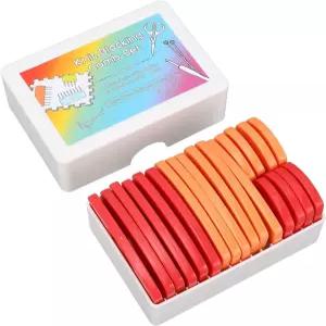 20개의 니트 차단 빗 스테인리스 스틸 고정 바늘 수납 상자 포함 홈 스튜디오용 정확한 성형 방지 제공