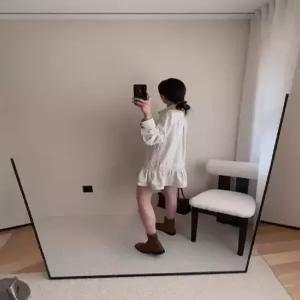 원피스 치마 봄 가을 여자원피스 쉬폰 이른 스트라이프 셔츠 이중 원템3