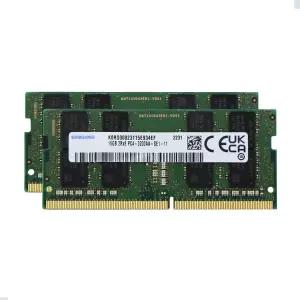 삼성 32GB (2x16GB) DDR4 3200MHz PC4-25600 SODIMM 2Rx8 CL22 1.2v 게이밍 노트북 메모리 모듈 업그레이드