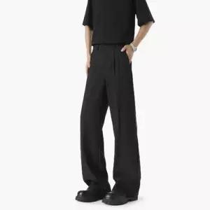 솔저스2 팬츠 남성용 검정 정장 커프 스트레이트 OPH1