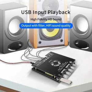 160WX2220W 2x50W100W Bluetooth 디지털 전력 증폭기 ZK-HT21 2.1 채널 TDA7498E 모듈 고음 및 저음 톤 서