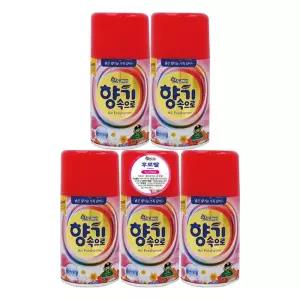 산도깨비 향기속으로 후로랄 290mlX5개 자동 분사기 실내 리필 방향제