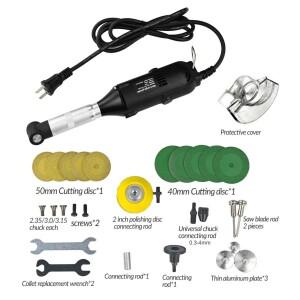 90 엘보우 직선 절단 연삭 연마 모터더스트 커버 포함 10개 톱날 디스크