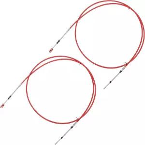 uxcell 2pcs 10피트 118인치 해상형 3300/33C 스로틀 시프트 리모컨 박스 케이블(클레비스 포함) - 야마하