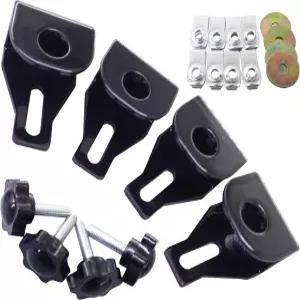 블랙 새들백 보안 잠금 키트 하드웨어 장착 브래킷 볼트 - 할리 투어링 로드 킹 스트리트 글라이드 ABS